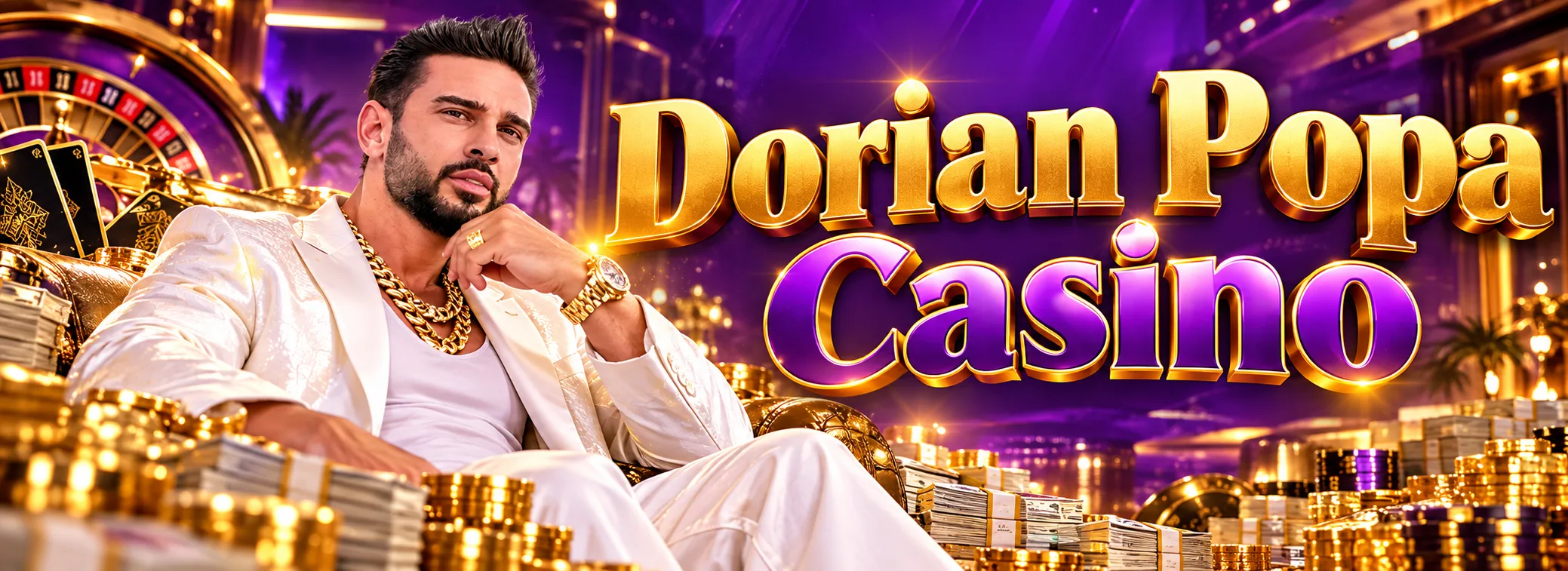 Banner Dorian Popa Casino: 4.000 RON la prima depunere, plus 200 de rotiri pentru jucătorii din România